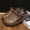 Zapatos Croc para Hombre Moda de Verano Tendencia Suela Gruesa Resistente al Desgaste Chanclas de Dedo para Dedos del Pie Sandalias Deportivas de Exterior para Playa para Hombre