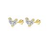 Cross-border Hot-selling Zircon Round Brincos Femininos Trendy Light Luxo High-end Sense Brincos Atacado Piercing Brincos