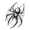 Adesivo de tatuagem semipermanente de ervas de aranha, teia de aranha, tatuagem artificial masculina e feminina, à prova d'água, suco de longa duração, braço geométrico, costas da mão