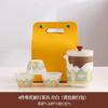 Juego de Té Portátil para Viaje Traje para Exteriores Carpa de Camping Fabricante de Té Kung Fu Una Tetera Cuatro Tazas Taza Rápida para Invitados Regalo de Negocios