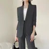 Traje Elegante Popular para Jovens terno Coreano Traje de Cor Doce Jaqueta Cardigã Jaqueta com Senso de Design Calça de Terno