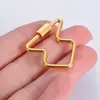 Hebilla de conexión de tornillo ovalada de estrella de cinco puntas de acero inoxidable transfronteriza se puede desenroscar hebilla de tornillo accesorios para collar llavero DIY