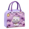 Bolsa de Almuerzo Portátil de Dibujos Animados de Dopamina con Patrón Tridimensional, Bolsa de Lonchera Linda, Bolsa Térmica para Almuerzo, Transfronteriza para Estudiantes y Niños