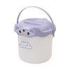 Caja de almacenamiento de juguetes de plástico cubo de almacenamiento de dibujos animados para niños caja de almacenamiento bloques de construcción caja de almacenamiento de refrigerios cubo de regalo para bebé