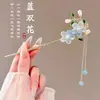 Pasador de estilo antiguo de lujo ligero para mujer, de alta gama, pasador de madera simple y moderno, elegante pasador para Hanfu y cheongsam, accesorio para el cabello