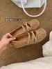 Zapatos Mary Jane para Mujer con Aumento Oculto de Altura, Punta Cuadrada, Moño, Nuevo Estilo Verano 2026, Hebilla de Correa Única, Zapatos Planos de Ballet