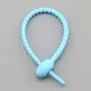 Cuerda de silicona brida de silicona cable de silicona extensible suave cordón para llavero material para colgante de bolsa de juguete de muñeca DIY