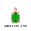 Pingente grande de pedra lapidada com diamantes 12 quilates pingente de gema banhado a ouro 18K cor de diamante colar tesouro topázio azul suíço