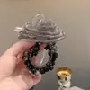Diadema de flor de malla tridimensional con pedrería estilo coreano, accesorio para el cabello dulce y exquisito, adecuado para uso diario y para citas