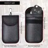 En stock venta directa de fábrica Amazon fibra de carbono RFID funda para llaves de coche con blindaje anti-magnético anti-robo cepillo bolsa Faraday