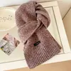 Bufanda Nueva de Invierno 100% Lana de Oveja Color Liso Patrón Mixto para Mujer 2026, Calentador de Cuello Unisex Tejido Color Sólido Engrosado para Pareja