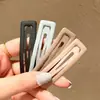 Pinza para el pelo mate estilo coreano para mujer, Pinza lateral para flequillo estilo coreano, Pinza Bb negra simple, Pasador para mechones sueltos