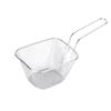 Cross-border Fornecimento de aço inoxidável Mini French Fries Basket French Fries Frying Basket Creative Tableware Small Frying Basket American Dim Sum Basket