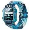 Adecuado para correa de reloj de nailon Little Genius Q2A/Z6Pro, estilo de bucle tejido con hebilla magnética correa de reloj Little Genius