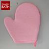 Luvas de chenille finas feitiço oblíquo sisal alça de puxar esponja de limpeza oval luvas de banho bola de banho