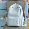 Mochila Refrescante Azul Céu Claro com Estampado de Estrelas para Viagem, Adequada para Alunos do Ensino Fundamental e Médio, Meninas Doces, Aula, Biblioteca e Uso para Estudo