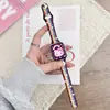 Adecuado para Apple Watch 1-12/Ultra3 Cintura Pequeña Silicona Tira Arcoíris Correa de Reloj Kt