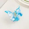 Pinza para el Cabello Baffia de Mariposa Acrílica para la Parte Trasera de la Cabeza, Accesorio para el Cabello Estilo Vintage, Pinza Pequeña de Tiburón para Peinados Semirecogidos