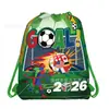 Wf113 Festa da Copa do Mundo de Futebol Bolsa de TNT Bolsa Promocional para Presente Decoração para Fotos Bolsa com Cordão para Armazenamento