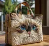 Bolso de Mano Cruzado 3D Nuevo Producto TEMU Amazon Moda Femenina de Moda Estampado Bolso de Hombro Tela Oxford 600D