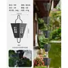 Cadena de Lluvia de Tubo de Bambú de Acero Inoxidable para Patio de Villa Cadena Guía de Agua para Aleros Japoneses Cadena de Lluvia de Drenaje para Casa de Huéspedes Bajante de Canalón