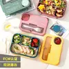 Lonchera portátil para oficinistas con caja para condimentos, lonchera plástica dividida para estudiantes, adecuada para llevar ensalada de frutas, caja bento