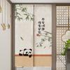 Nova Cortina de Porta Estilo Chinês, Cortina Divisória, Estilo Chinês Tradicional, Instalação Sem Furos, Meia Cortina para Entrada de Cozinha, Cortina para Quarto, Casa, Banheiro