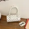 Nova Moda Versátil 2025 Bolsa de Mão de Bolinhas para Mulheres, Bolsa Cilíndrica de Ombro Exquisita e Moderna para o Dia a Dia, Bolsa Transversal para o Trabalho