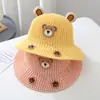 Sombrero Protector Solar para Niños Verano Sombrero con Ala Grande Sombrilla para Niños y Niñas Sombrero de Sol Sombrero Delgado para Bebé Sombrero de Pescador Sombrero de Paja