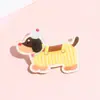 Broche de Gato e Cachorro Fofo com Glitter Acrílico Ajustável Insígnia Criativa de Enfermeira Patch Versátil para Meninas