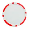 Fichas Personalizadas Plástico ABS Adesivos Impressos com Epóxi 40mm em Branco Logotipo Personalizável Venda por Atacado Cartas de Jogar Coloridas
