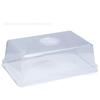 Plato de semillero YM07 maceta para inserción de hojas maceta rectangular para esquejes maceta para siembra de acabado maceta con tapa caja sofocante hidratante y conservadora del calor