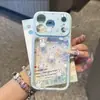 Funda Rígida Apple 17Pro con Borde de Macarrón de Colores y Diseño Difuminado de Cabeza de Conejo y Pentagrama para iPhone 18