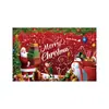 Navidad Año Nuevo Pareados Tela de Fondo Ancho de Puerta Cubierta de Puerta Bandera de Jardín Decoración Exclusiva de Comercio Exterior de Amazon Arreglo