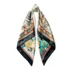 Pañuelo de Seda con Patrón de Anacardo 90cm Pañuelo para la Cabeza para Mujer Cuadrado Grande con Estampado Paisley Imitación Seda Transfronterizo Europeo y Americano Venta al por Mayor