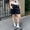 Shorts Jeans Azul Escuro para Mulheres, Estilo Verão Fino, Tamanho Grande, Emagrecedor para Figuras Baixas, Tamanho Grande, Corpo em Forma de Pera, Hot Pants em Linha A