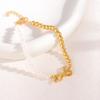 Pulseira feminina de prata esterlina S925 com laço grande e princesa, pulseira assimétrica de pérolas, estilo doce e feminino, combinando perfeitamente