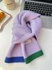 Atmosfera de Outono e Inverno Contraste Dopamínico Cachecol Moda Feminina Quente Estudante Cachecol Grosso Proteção de Pescoço Contra o Frio Novo Estilo 2023