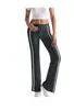 2026 Transfronterizo Amazon Moda para Mujer Color Sólido Cordón Cintura Elástica Pierna Ancha Pantalones Deportivos Casuales Largos