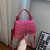 Bolso bandolera pequeño cuadrado portátil para mujer, estilo estrella brillante, sencillo, de verano, de estilo occidental, personalizado, informal, elegante, estilo bandolera, portátil, 2024