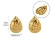 Pendientes de oro de alta calidad con forma de lazo de amor europeos y americanos, pendientes de moda estilo frío, explosiones de Instagram, joyería de acero inoxidable