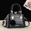 Bolso de Mano con Textura Moda Europea y Americana Bolso de Hombro Bolso Cruzado de Gran Capacidad Bolso Tipo Concha Bolso de Mano de Moda Bolso