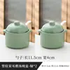 Olla de Cerámica Impermeable para Estofado Tazón Doméstico para Huevo al Vapor con Tapa Tazón para Natillas al Vapor Olla de Barro Taza para Sopa Individual Olla Pequeña para Estofado