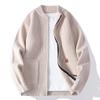 2026 Moda Casual Masculina Outono Novo Cardigan Suéter Tricô Masculino Jaqueta Casaco Simples Listrado