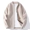 2026 Moda Casual Masculina Outono Novo Cardigan Suéter Tricô Masculino Jaqueta Casaco Simples Listrado