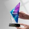 Trofeo Medalla de Cristal Colorido Creativo de Gama Alta Hecho a Medida Premios de Reunión Anual de Empresa Conmemorativo para Empleados Destacados Personalización