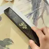 Pesa Papeles de Latón Sólido Longfeng Patrón de Regla Impresión a Color Papel de Caligrafía Pesa Papeles Metálico Caja de Regalo Pesa Papeles de Cobre Papel Especial para Caligrafía