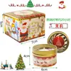 Vela Perfumada de Natal Transfronteiriça Nova Criativa Presente de Feriado Decoração de Festa Planta Cera de Soja Vela Perfumada Exibição