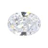 Anillo de circonita cúbica ovalada con corte de flor de hielo en forma de huevo, color blanco, con alto contenido de carbono y gema Huagang 9A.