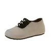Zapatos verdes para mujer que aumentan la altura, nuevo estilo otoño 2026, adecuados para combinar con faldas, mocasines sin cordones, zapatos retro tipo Birkenstock